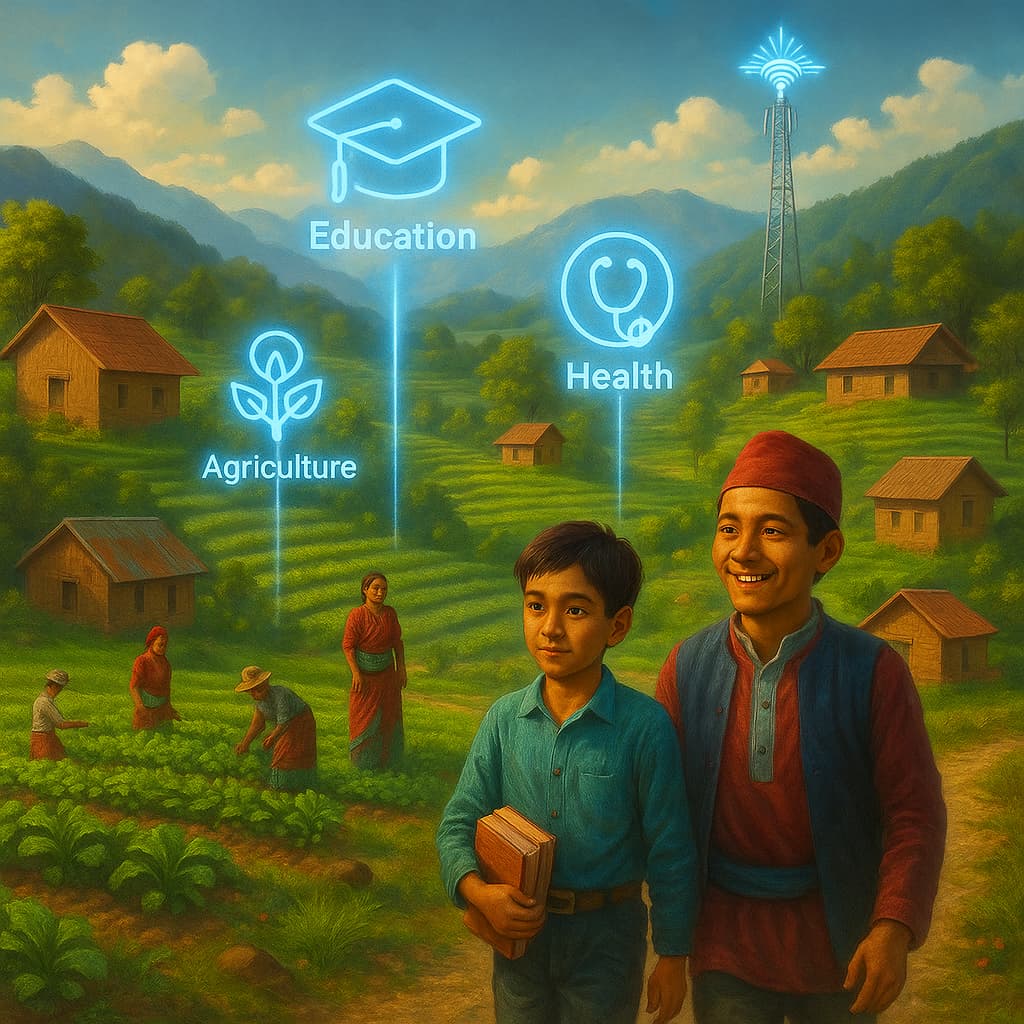 Visual representation of rural transformation and empowerment in a conscious village