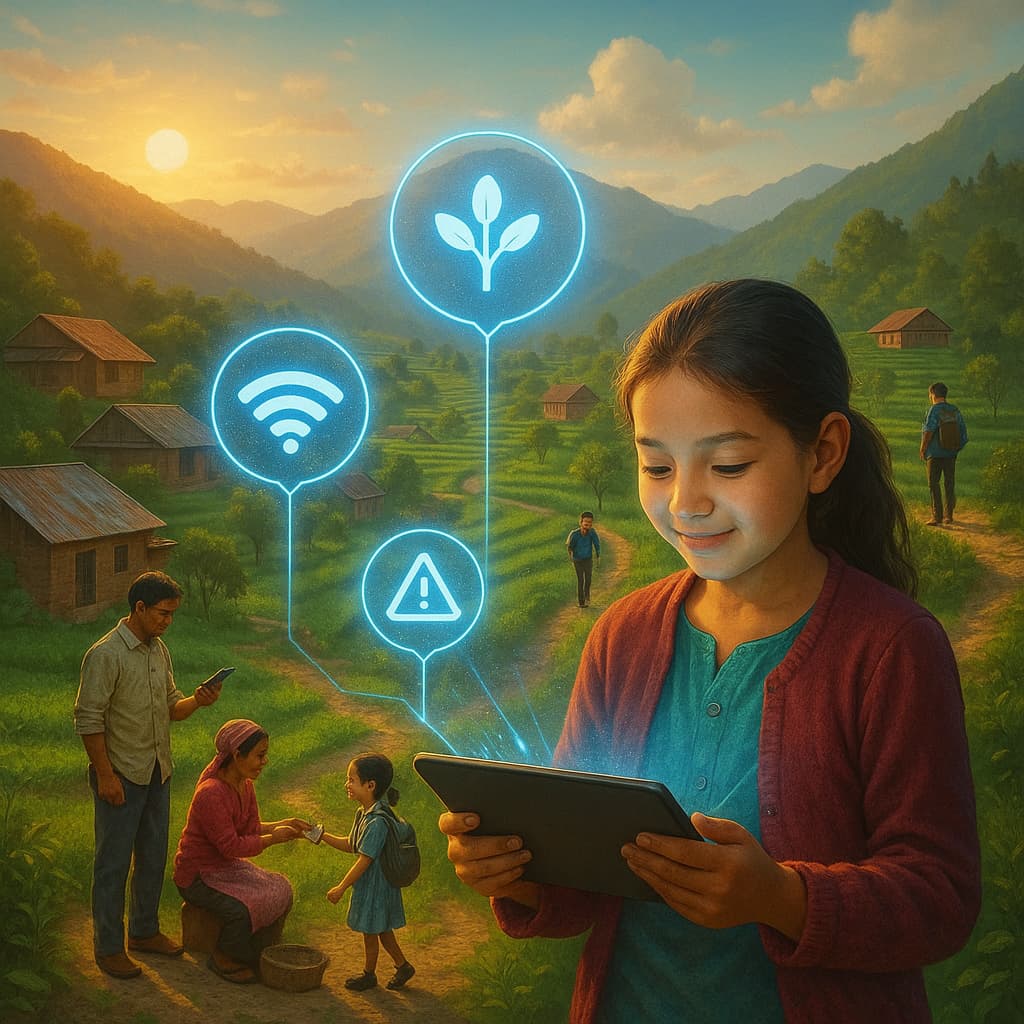 Community training and outreach campaign for mobile app usage in rural Nepal